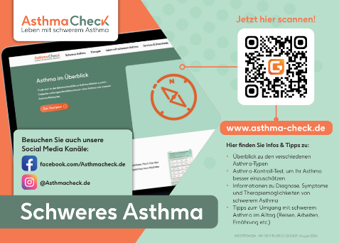 Informationsbroschüre zu schwerem Asthma